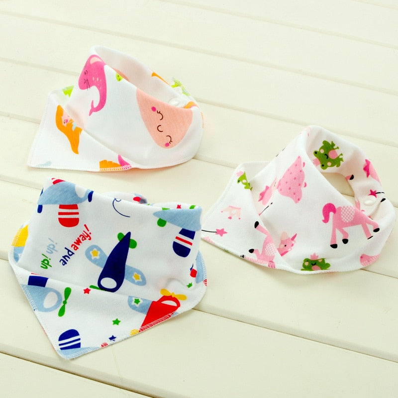 100% Cotton Newborn Baby Bibs Waterproof Bib Burp Cloth