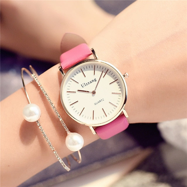 simple utral thin women quartz