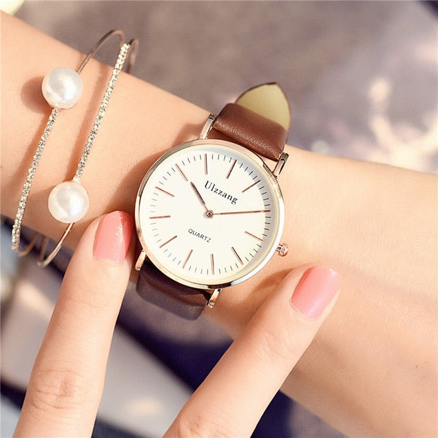 simple utral thin women quartz