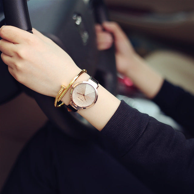 Beauty sky dial design women quartz watches