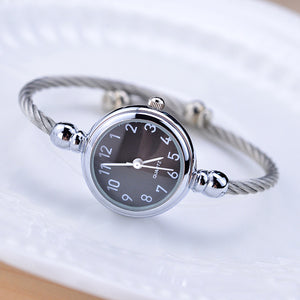 Simple silver women watches