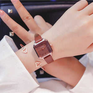 Square dial women's fashion