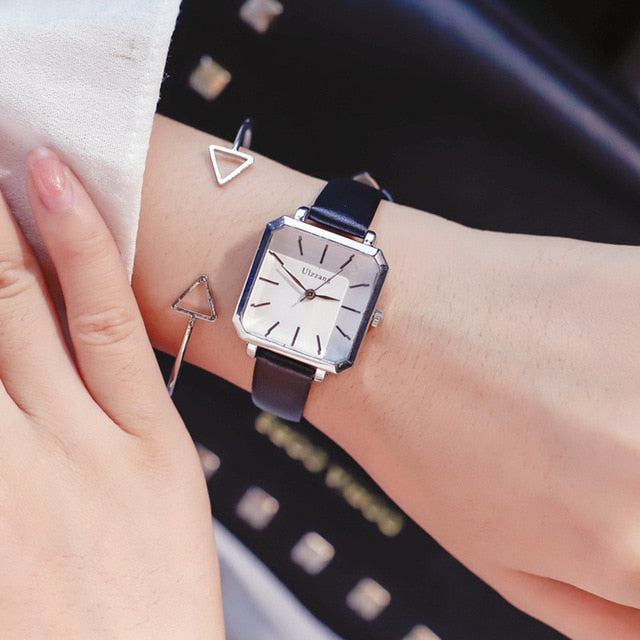 Square dial women's fashion