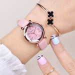 Prismatic dial design elegeant women quartz watches