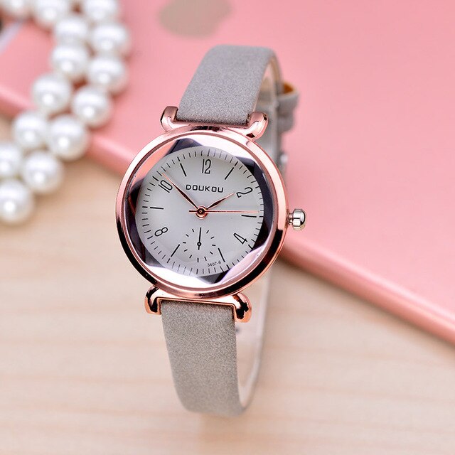 Prismatic dial design elegeant women quartz watches