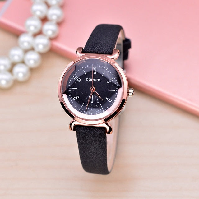 Prismatic dial design elegeant women quartz watches