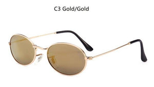 Retro oval sunglasses