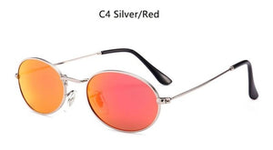 Retro oval sunglasses