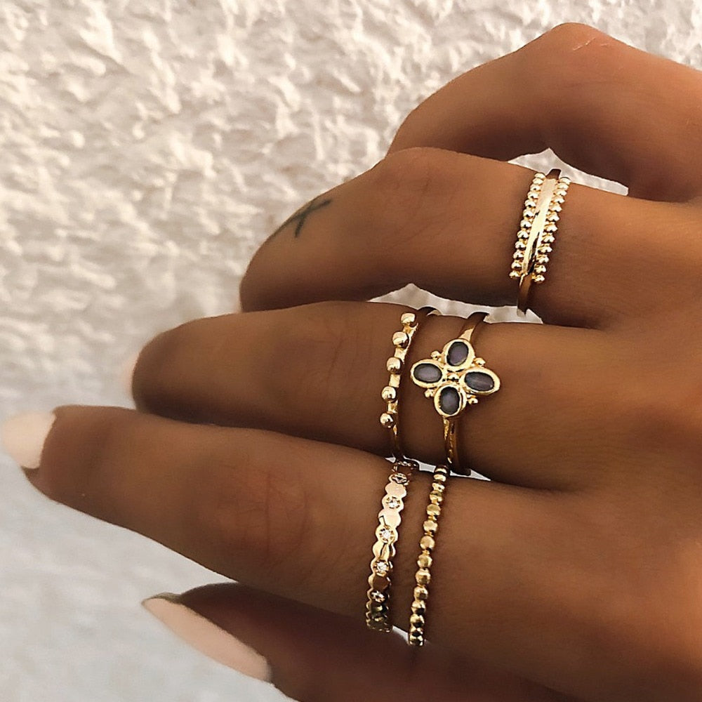 fashion new gold and silver ring