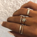 fashion new gold and silver ring