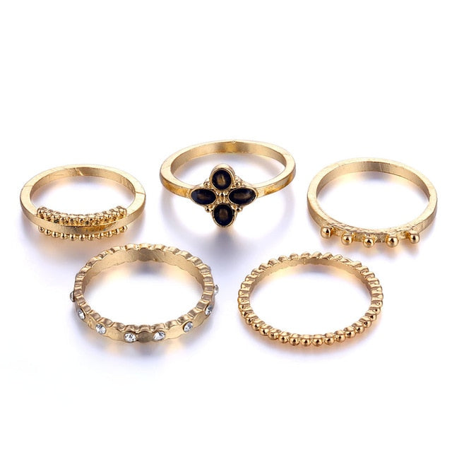 fashion new gold and silver ring