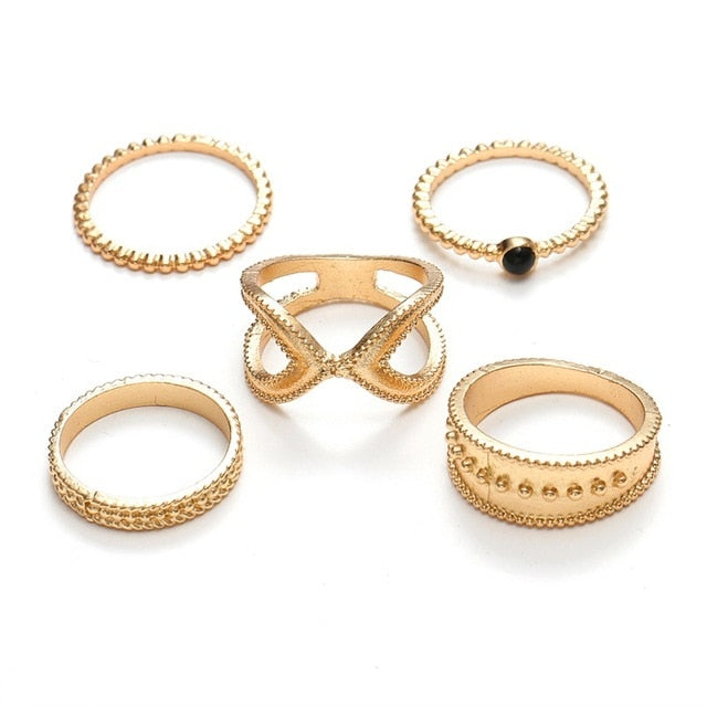 fashion new gold and silver ring
