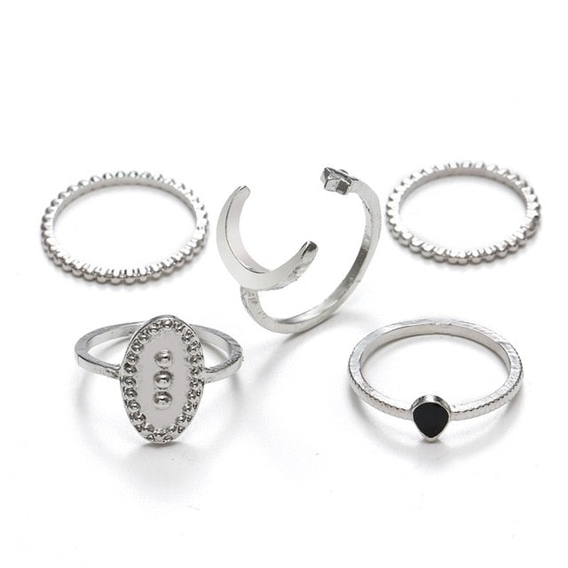 fashion new gold and silver ring