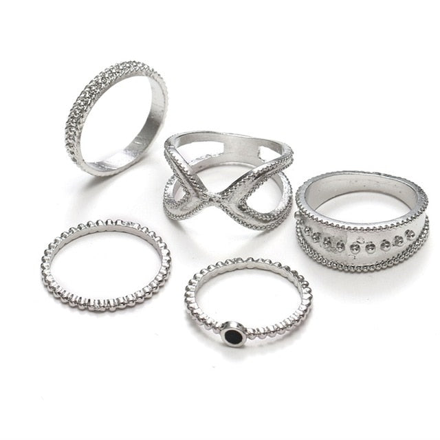 fashion new gold and silver ring