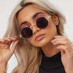 Retro Metal round sunglasses