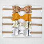 32pcs/lot 2inch Faux Leather Hair Bow