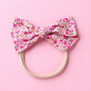 20 pcs/lot Floral Bow Nylon Headbands